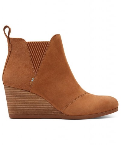 Women's Kelsey Wedge Booties Tan/Beige $37.79 Shoes