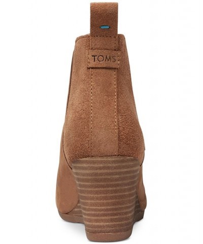 Women's Kelsey Wedge Booties Tan/Beige $37.79 Shoes