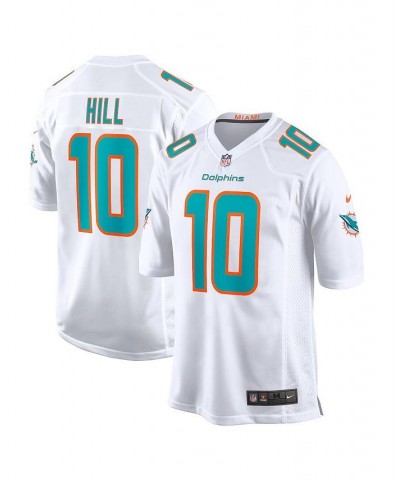 Men's Tyreek Hill White Miami Dolphins Game Jersey $35.31 Jersey