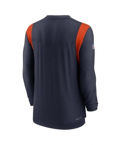 Men's Navy Chicago Bears Sideline Tonal Logo Performance Player Long Sleeve T-shirt $26.10 T-Shirts