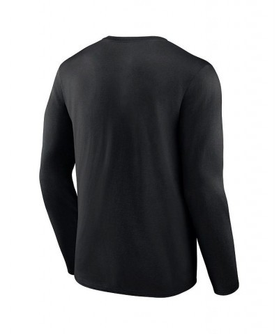 Men's Branded Black Arkansas Razorbacks Double Time 2-Hit Long Sleeve T-shirt $25.19 T-Shirts