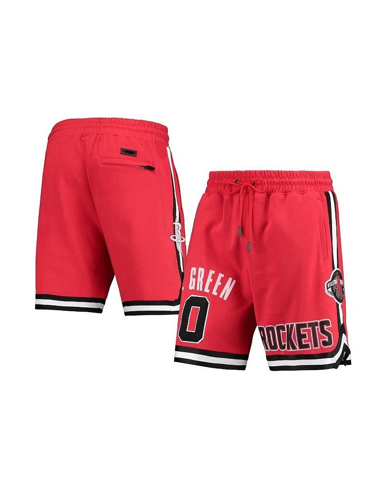 Men's Jalen Green Red Houston Rockets Player Replica Shorts $43.24 Shorts