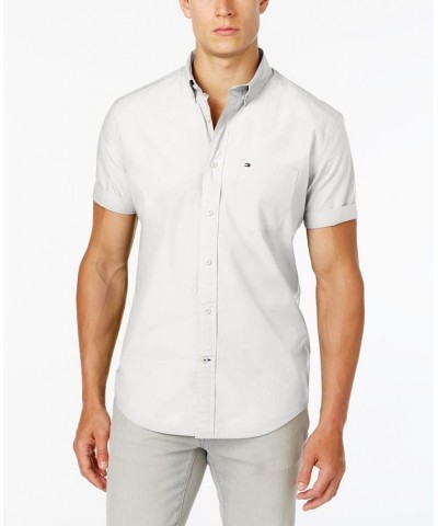 Men's Big & Tall Maxwell Short-Sleeve Button-Down Shirt Classic White $31.85 Shirts