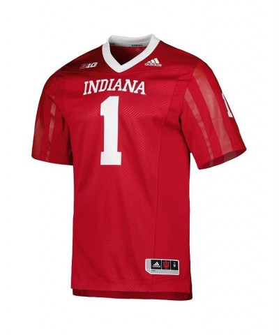 Men's 1 Crimson Indiana Hoosiers Team Premier Football Jersey $68.60 Jersey