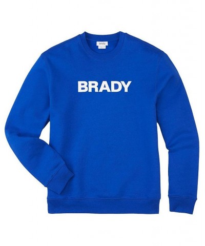 Men's Brady Blue Wordmark Pullover Sweatshirt $42.00 Sweatshirt