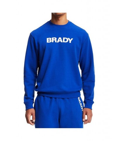 Men's Brady Blue Wordmark Pullover Sweatshirt $42.00 Sweatshirt