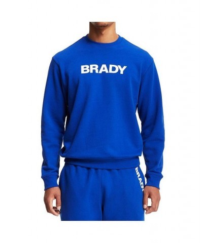 Men's Brady Blue Wordmark Pullover Sweatshirt $42.00 Sweatshirt