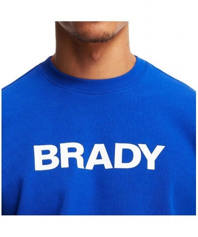 Men's Brady Blue Wordmark Pullover Sweatshirt $42.00 Sweatshirt