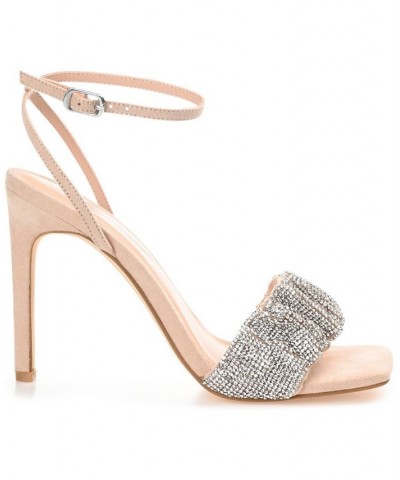 Women's Arlette Rhinestone Stilettos Gray $36.30 Shoes