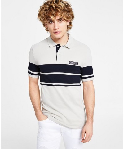 Men's Colorblocked Pique Polo Multi $38.50 Polo Shirts