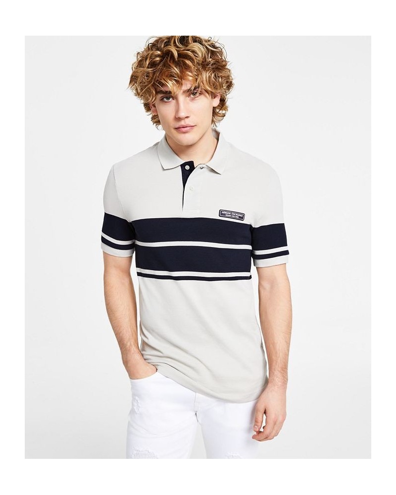 Men's Colorblocked Pique Polo Multi $38.50 Polo Shirts