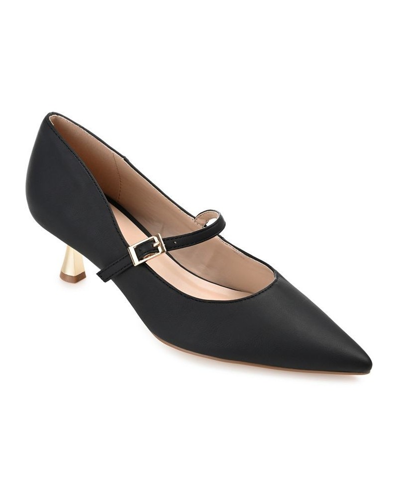 Women's Manza Kitten Heel Black $43.00 Shoes