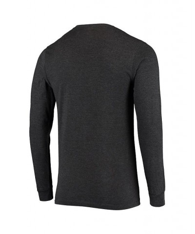 Men's Heathered Black Cincinnati Bengals Halftime Long Sleeve T-shirt $26.95 T-Shirts