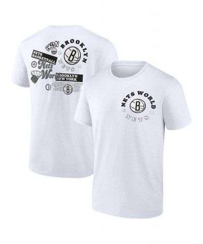 Men's Branded White Brooklyn Nets Street Collective T-shirt $21.41 T-Shirts