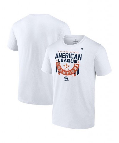 Men's Branded White Houston Astros 2022 American League Champions Locker Room Short Sleeve T-shirt $29.49 T-Shirts