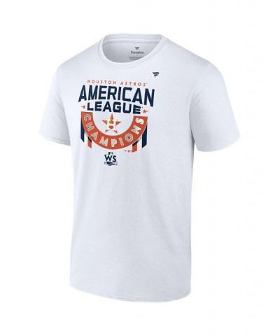 Men's Branded White Houston Astros 2022 American League Champions Locker Room Short Sleeve T-shirt $29.49 T-Shirts