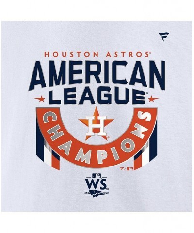 Men's Branded White Houston Astros 2022 American League Champions Locker Room Short Sleeve T-shirt $29.49 T-Shirts