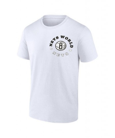 Men's Branded White Brooklyn Nets Street Collective T-shirt $21.41 T-Shirts