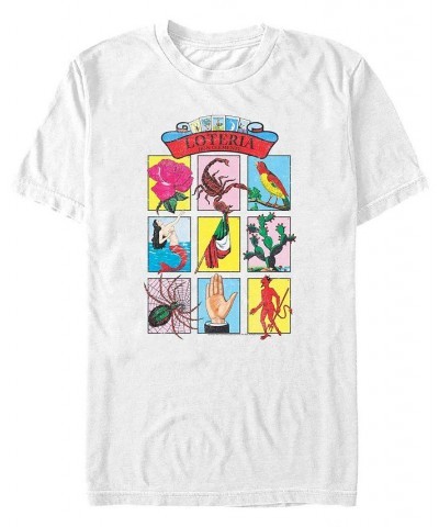 Men's Loteria Card Box Up Short Sleeve T-shirt White $19.59 T-Shirts