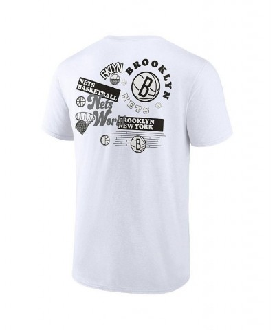 Men's Branded White Brooklyn Nets Street Collective T-shirt $21.41 T-Shirts