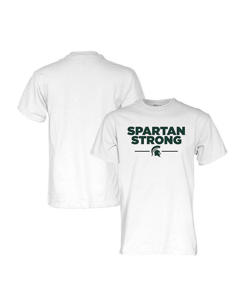 Men's White Michigan State Spartans Spartan Strong T-shirt $19.60 T-Shirts