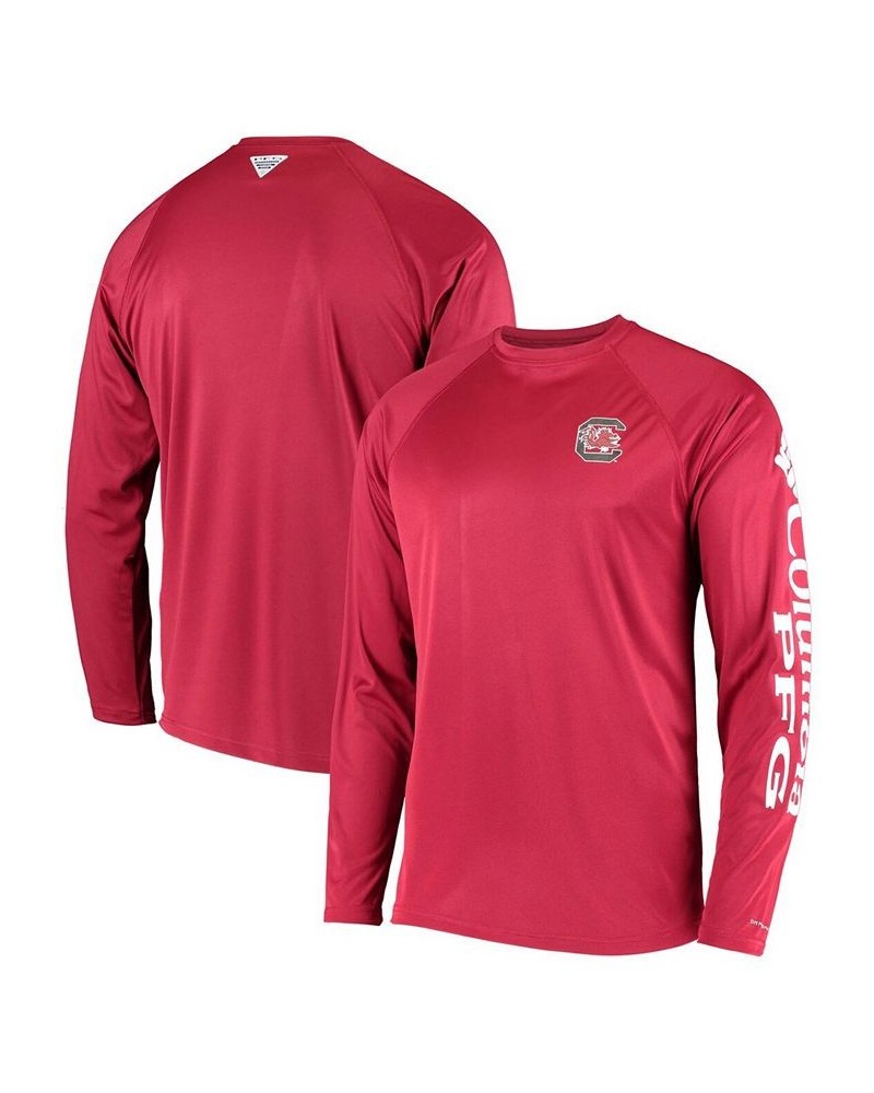 Men's PFG Garnet South Carolina Gamecocks Terminal Tackle Omni-Shade Long Sleeve T-shirt $27.49 T-Shirts