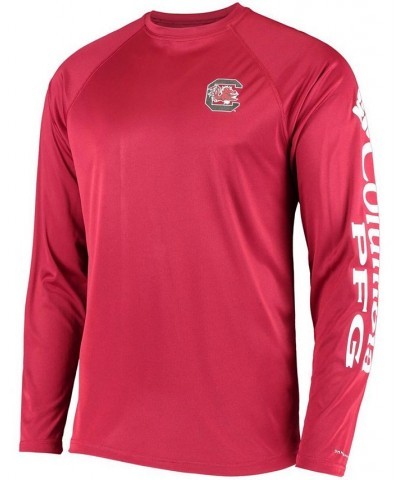 Men's PFG Garnet South Carolina Gamecocks Terminal Tackle Omni-Shade Long Sleeve T-shirt $27.49 T-Shirts