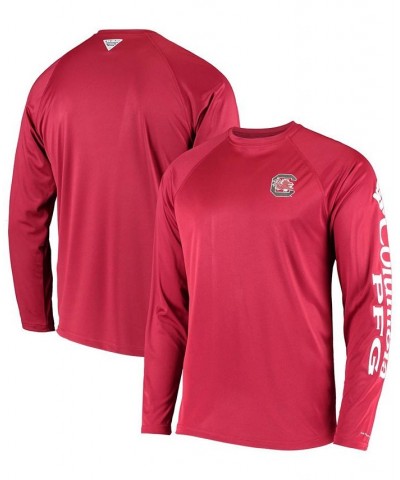 Men's PFG Garnet South Carolina Gamecocks Terminal Tackle Omni-Shade Long Sleeve T-shirt $27.49 T-Shirts