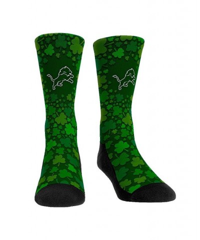 Men's and Women's Socks Detroit Lions St. Patty's Day Shamrock Crew Socks $12.50 Socks