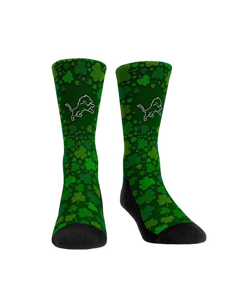 Men's and Women's Socks Detroit Lions St. Patty's Day Shamrock Crew Socks $12.50 Socks