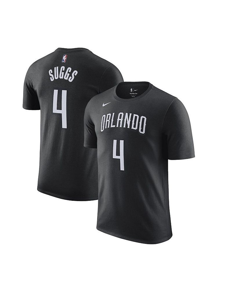 Men's Jalen Suggs Black Orlando Magic 2022/23 City Edition Name and Number T-shirt $16.20 T-Shirts