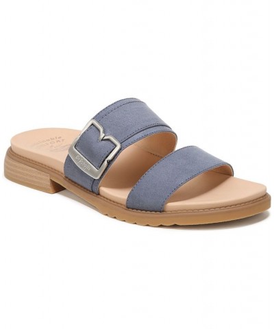 Women's Alyssa Slide Sandals Blue $45.90 Shoes