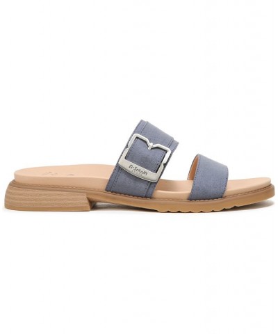 Women's Alyssa Slide Sandals Blue $45.90 Shoes