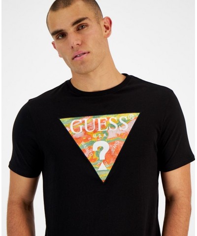 Men's Classic-Fit Triangle Logo Graphic T-Shirt Black $20.34 T-Shirts