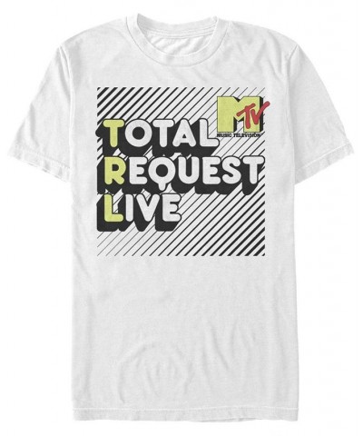 MTV Men's Total Request Live Bubble Letters Short Sleeve T-Shirt White $20.29 T-Shirts