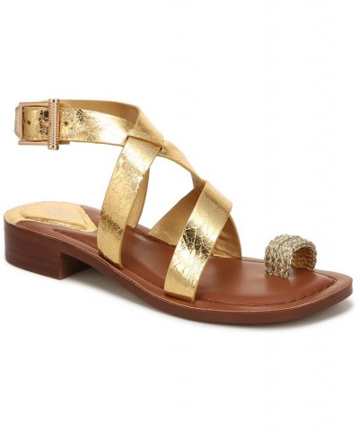 Ina Ankle Strap Sandals Gold $52.00 Shoes