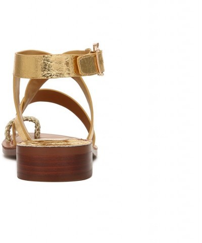 Ina Ankle Strap Sandals Gold $52.00 Shoes