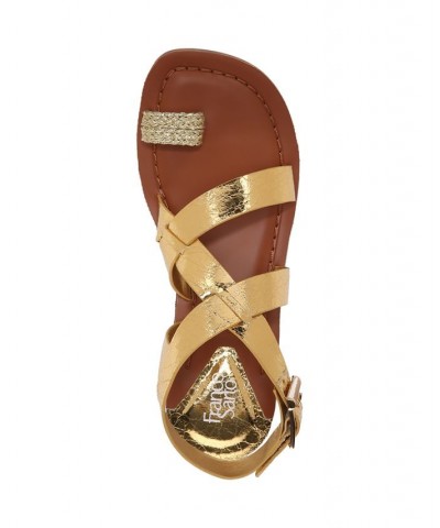 Ina Ankle Strap Sandals Gold $52.00 Shoes