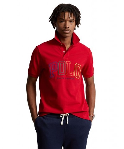 Men's Classic-Fit Mesh Polo Shirt Red $51.30 Polo Shirts