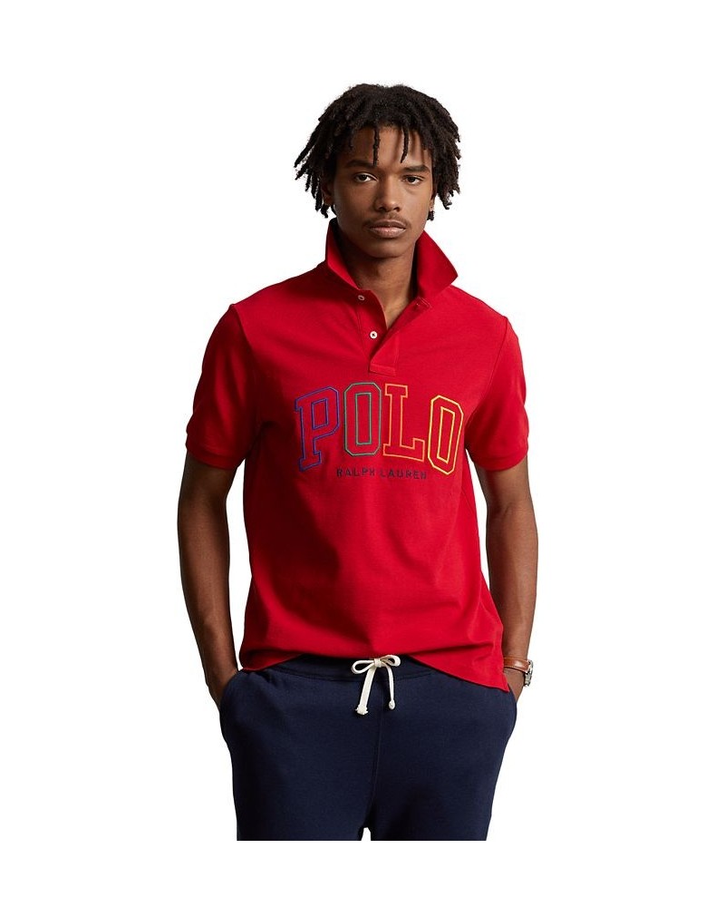 Men's Classic-Fit Mesh Polo Shirt Red $51.30 Polo Shirts