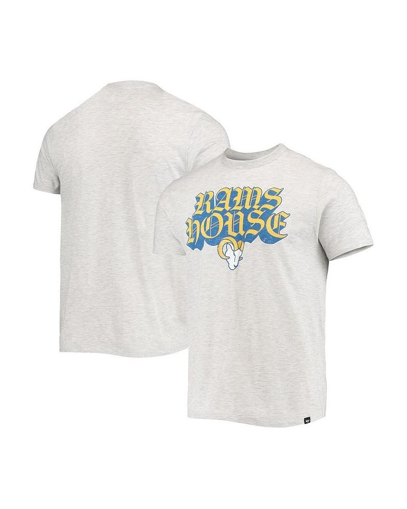 Men's Heathered Gray Los Angeles Rams Team Franklin T-shirt $16.28 T-Shirts