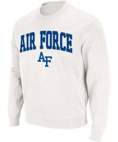 Men's White Air Force Falcons Arch Logo Sweatshirt $35.39 Sweatshirt