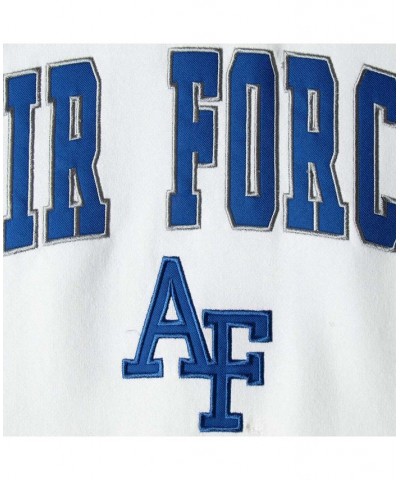 Men's White Air Force Falcons Arch Logo Sweatshirt $35.39 Sweatshirt