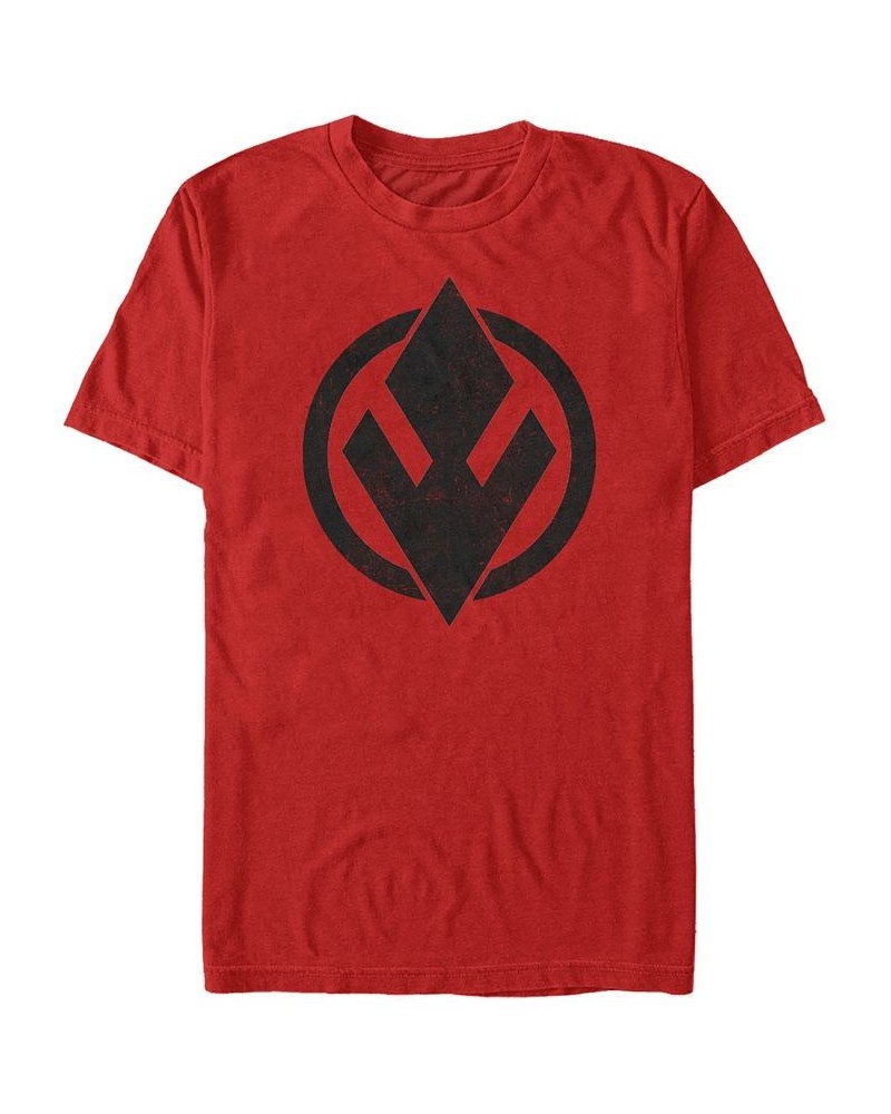 Star Wars Men's Rise Of Skywalker Sith Trooper Logo Short Sleeve T-Shirt Red $19.59 T-Shirts