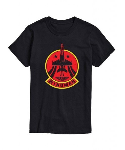 Men's Top Gun Maverick Wingman T-shirt Black $18.54 T-Shirts