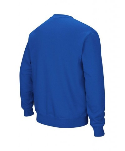 Men's Royal Boise State Broncos Arch and Logo Crew Neck Sweatshirt $27.00 Sweatshirt