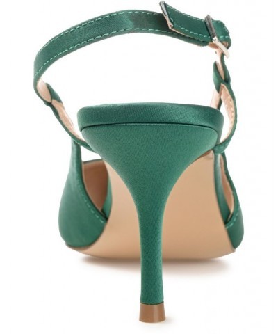 Women's Knightly Slingback Heels Green $44.65 Shoes