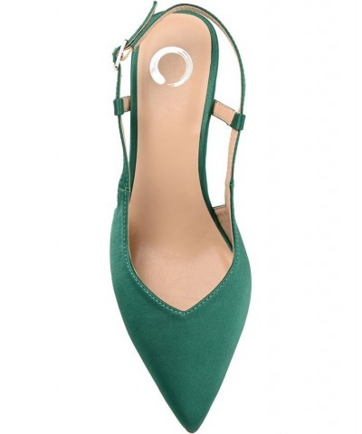 Women's Knightly Slingback Heels Green $44.65 Shoes