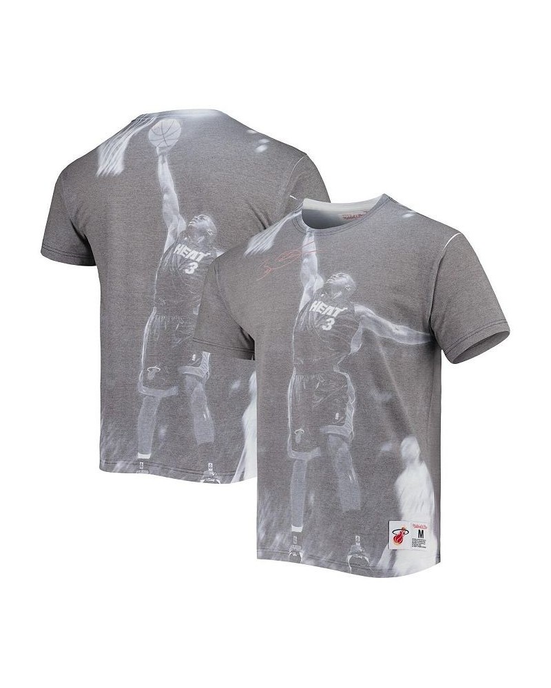 Men's Dwyane Wade Gray Miami Heat Above The Rim Sublimated T-shirt $30.08 T-Shirts