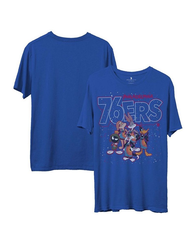 Men's Royal Philadelphia 76Ers Space Jam 2 Home Squad Advantage T-shirt $18.80 T-Shirts